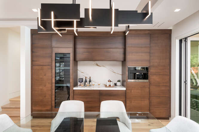 Custom built-in bar area